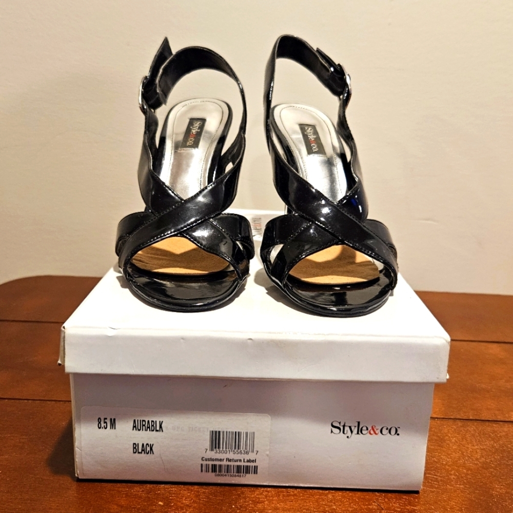 Style & Co. Women's Black Sandals